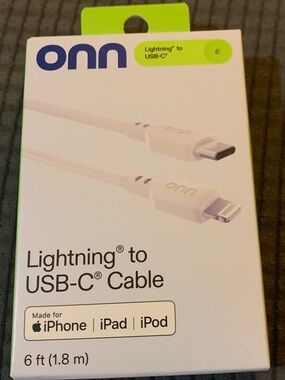 ONN Lightning to USB-C Cable